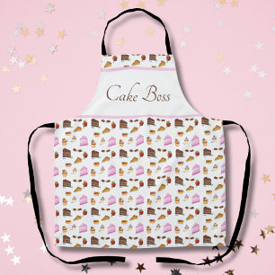 Aquarelldesserts Cake Boss Schürze
