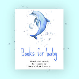 Aquarelldolphin - Bücher für das Baby Poster