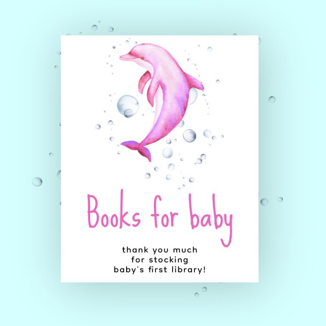 Aquarelldolphin - Bücher für das Baby Poster (Von Creator hochgeladen)