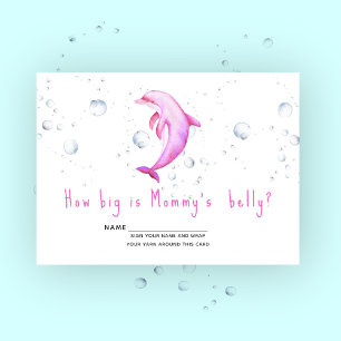 Aquarelldolphin - Wie groß ist der Bauch der Mama Begleitkarte
