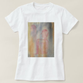 Aquarelldruck der Nacht des Roten Mond T-Shirt