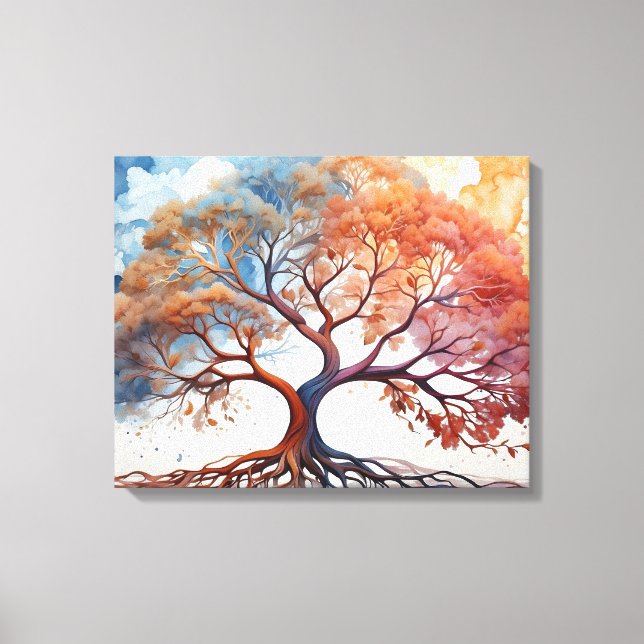 Aquarelldruck Leinwanddruck (Vorderseite)