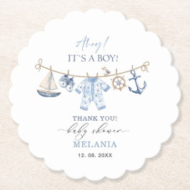 Aquarelldusche ist eine Babydusche Untersetzer