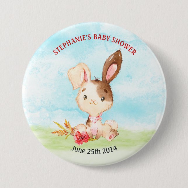 Aquarellduschenfarm Button (Vorderseite)