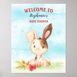Aquarellduschenfarm Poster
