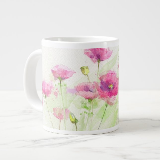 Aquarelle 3 Jumbo-Tasse (Vorderseite Links)