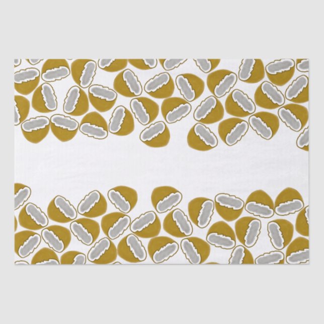 Aquarelle Coconut Handmade Pattern Seidenpapier (Vorderseite)