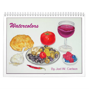 Aquarelle durch Joel W. Carlson Kalender