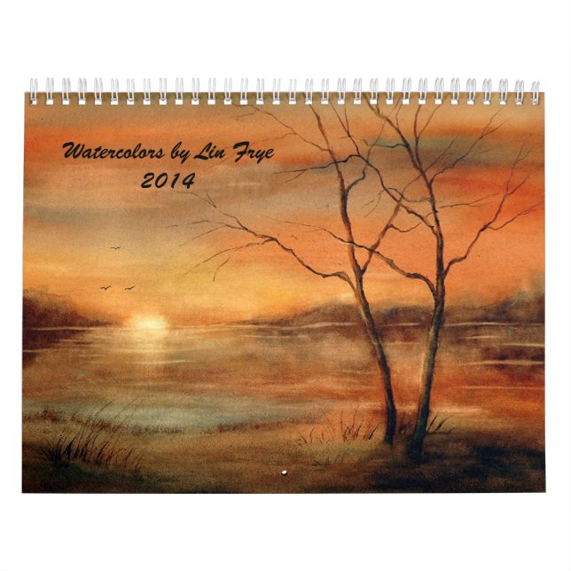 Aquarelle durch Kalender Lins Frye 2014 (Titelbild)