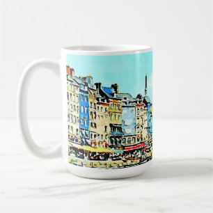 Aquarelle Honfleur Kaffeetasse