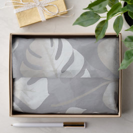 Aquarelle Monstera Seidenpapier