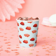 Aquarelle Orangenwolken