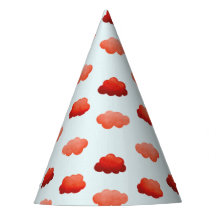 Aquarelle Orangenwolken