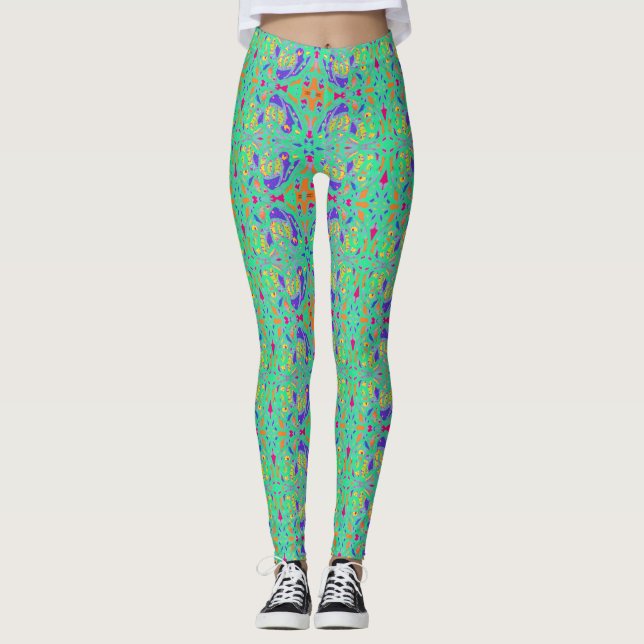 Aquarelle, winzig gemustert leggings (Vorderseite)