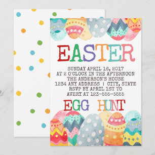 Aquarelleier - Einladung