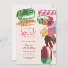 Aquarelleis cooles Party Geburtstag