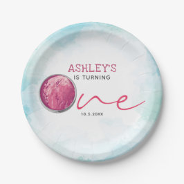 Aquarelleis Creme Pappteller