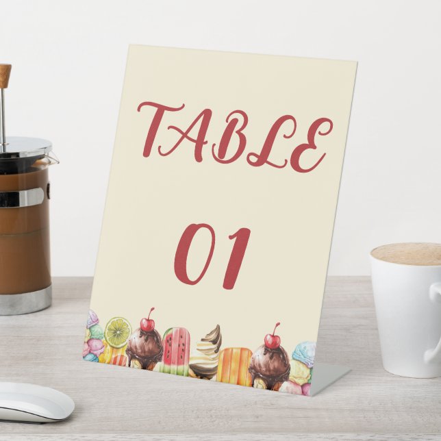 Aquarelleis Creme Sweet Baby Duschtisch Sockelschild (In SItu)