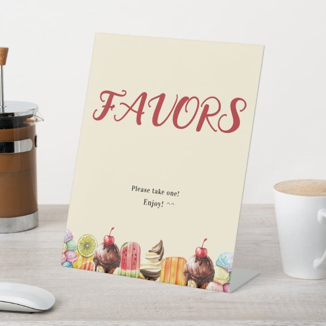 Aquarelleis Creme Sweet Baby Duwer Favoriten Sockelschild (In SItu)