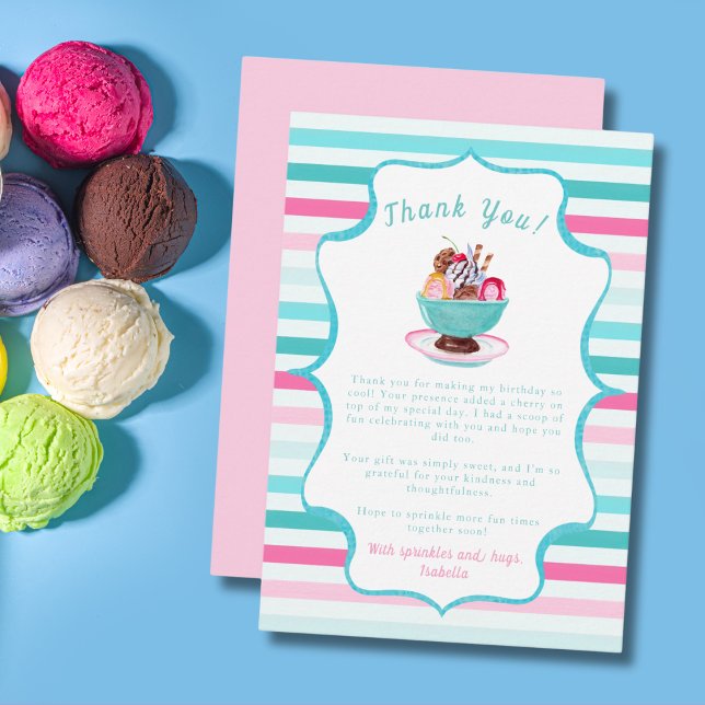 Aquarelleis Dankeskarte (Von Creator hochgeladen)