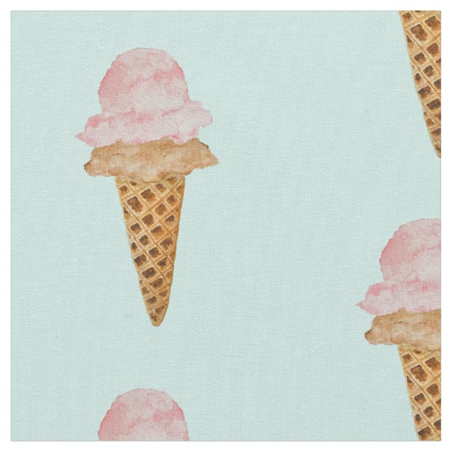 Aquarelleiscreme (türkis) stoff (Nahaufnahme)
