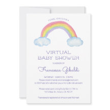Aquarellenbogen Online Virtual Baby Dusche