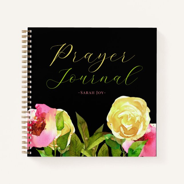 Aquarellengebet Journal Notizbuch (Vorderseite)