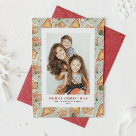 Aquarellenhäuser Foto Weihnachten