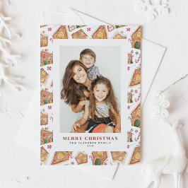 Aquarellenhäuser Foto Weihnachten