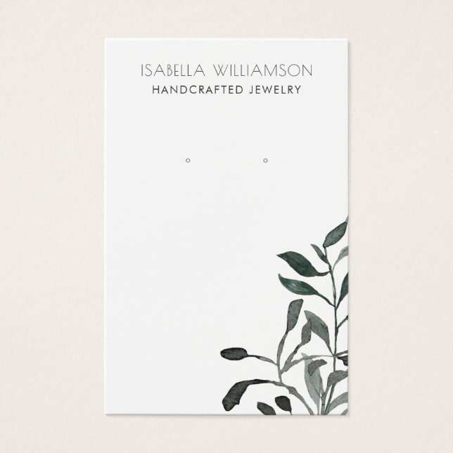 Aquarellenkarte "Erring Jewelry Display Card"