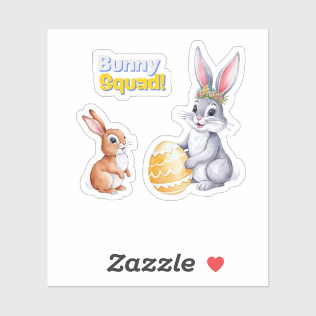 Aquarellenkarte Osterkarte für den Frühlingsurlaub Aufkleber (Blatt)