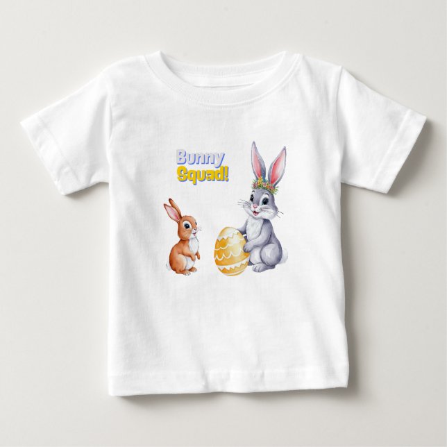Aquarellenkarte Osterkarte für den Frühlingsurlaub Baby T-shirt (Vorderseite)