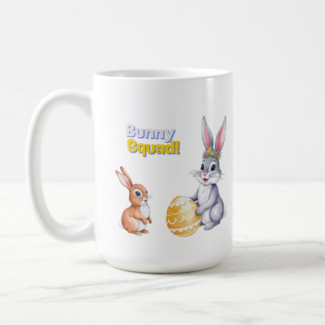 Aquarellenkarte Osterkarte für den Frühlingsurlaub Kaffeetasse (Links)