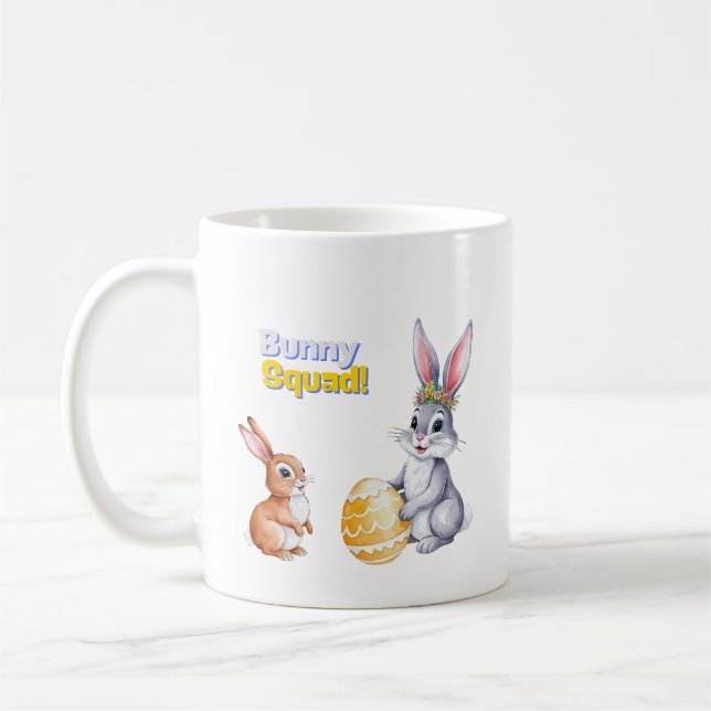 Aquarellenkarte Osterkarte für den Frühlingsurlaub Kaffeetasse (Links)
