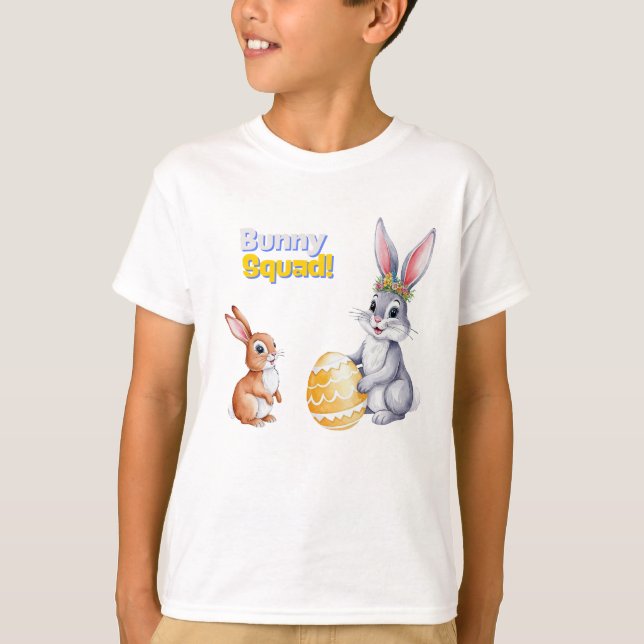 Aquarellenkarte Osterkarte für den Frühlingsurlaub T-Shirt (Vorderseite)