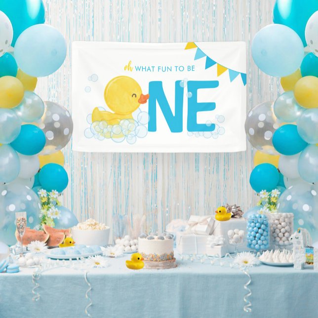 Aquarellente, was Spaß macht, ein Party zu sein Banner (Von Creator hochgeladen)