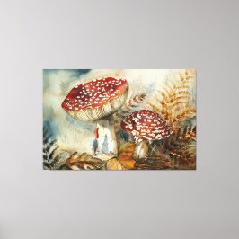 Aquarellenzwerg Leinwanddruck