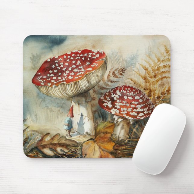 Aquarellenzwerg Mousepad (Mit Mouse)