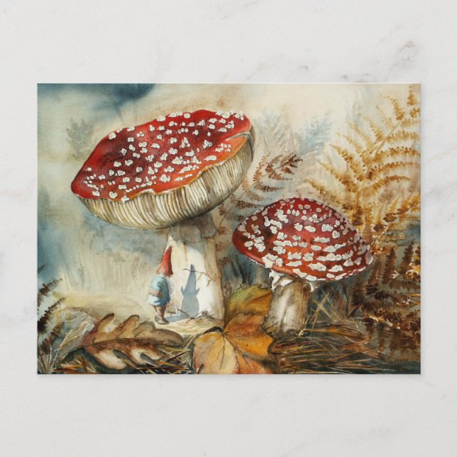 Aquarellenzwerg Postkarte (Vorderseite)