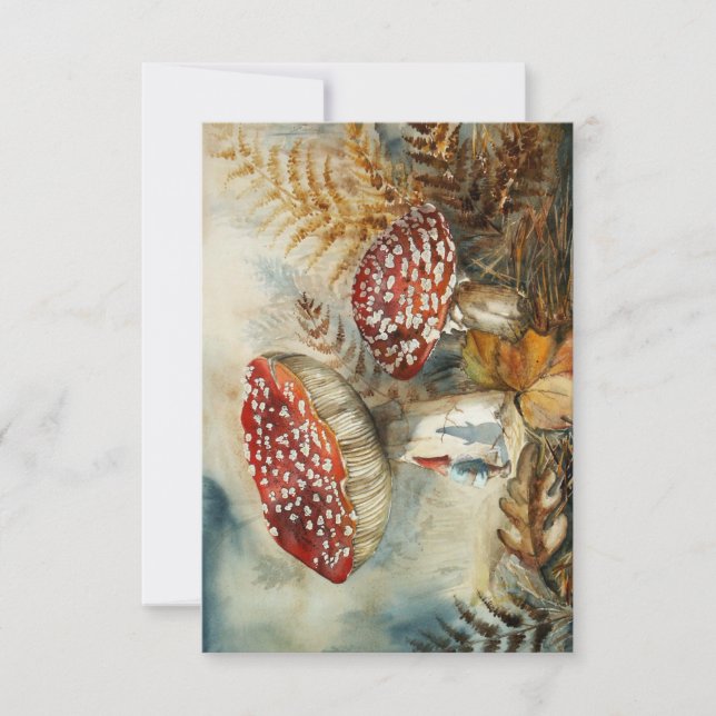 Aquarellenzwerg RSVP Karte (Vorderseite)