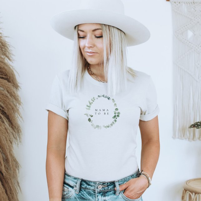 Aquareller Babydusche Mama zu sein Tri-Blend Shirt (Von Creator hochgeladen)