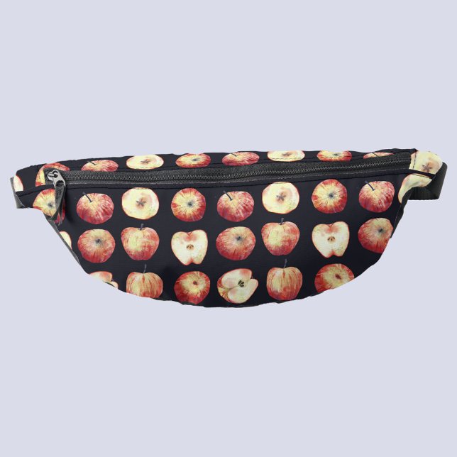Aquareller Bauchtasche (Watercolor apple fruit pattern fanny pack)