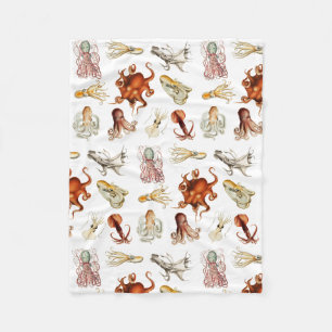 Aquareller Cephalopod Fleecedecke
