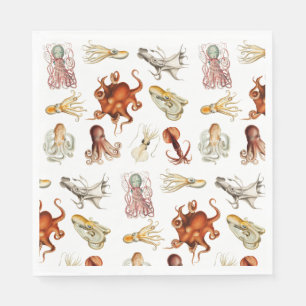 Aquareller Cephalopod Serviette