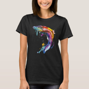 Aquareller Fisch im Freien T-Shirt