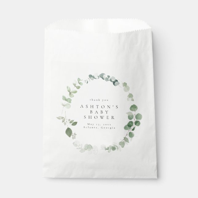 Aquareller Kinderdusche Geschenktütchen (Vorderseite)