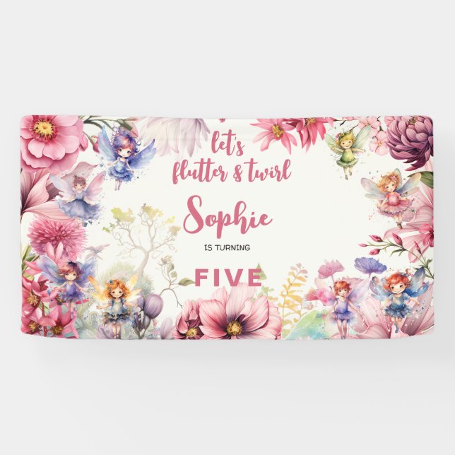 Aquareller-Kindergeburtstag im Garten Banner (Horizontal)