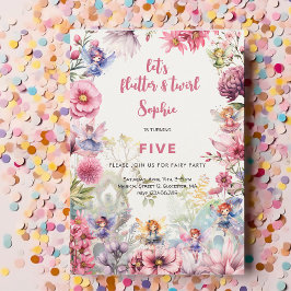 Aquareller-Kindergeburtstag im Garten Einladung