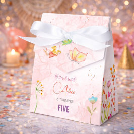Aquareller-Kindergeburtstag im Garten Geschenkschachtel