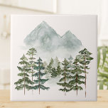 Aquareller Landschaftsblick Fliese<br><div class="desc">Bringen Sie die Schönheit der Natur mit unserer Watercolor Mountain Landscape View Keramik Fliesen. Eine Touch der Schönheit des Abenteuers im Freien für Ihren Raum!</div>